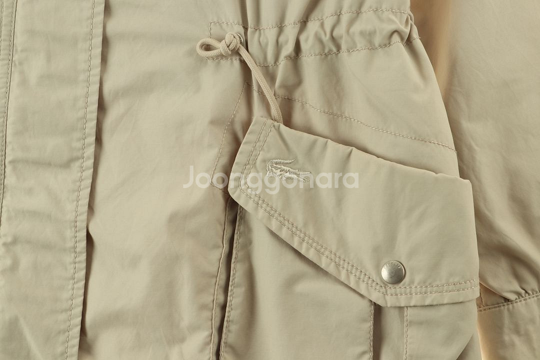 W(L) 라코스테 집업 바람막이 점퍼자켓 베이지--5