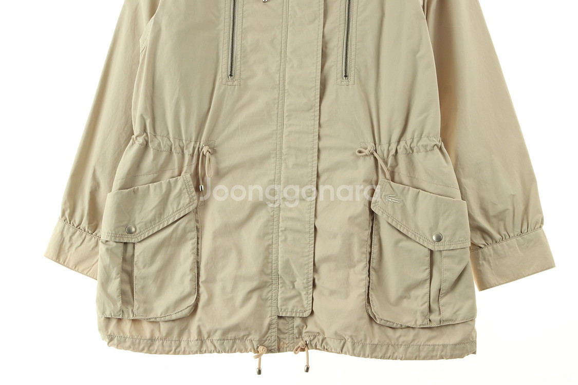 W(L) 라코스테 집업 바람막이 점퍼자켓 베이지--4