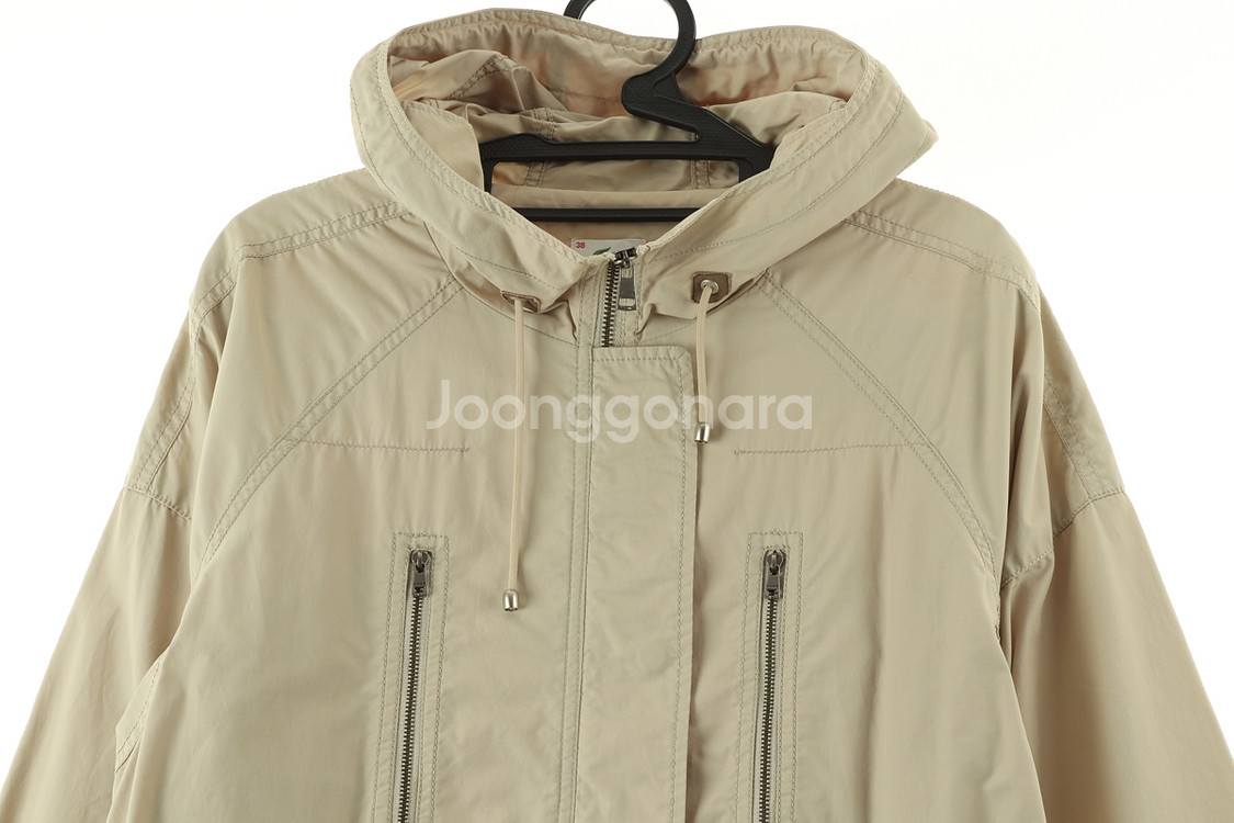 W(L) 라코스테 집업 바람막이 점퍼자켓 베이지--3