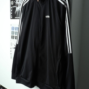 (2XL) 아디다스 집업져지 트랙탑 빅사이즈 블랙
