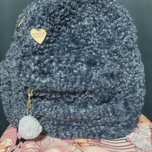 앙트레브 블루 뽀글이 미니 백팩