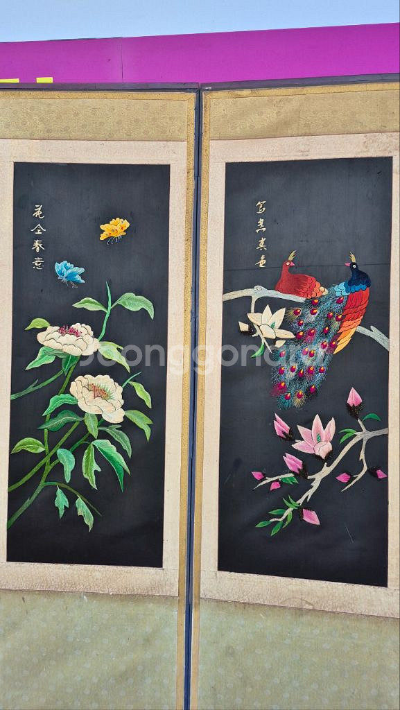 자수병풍--2