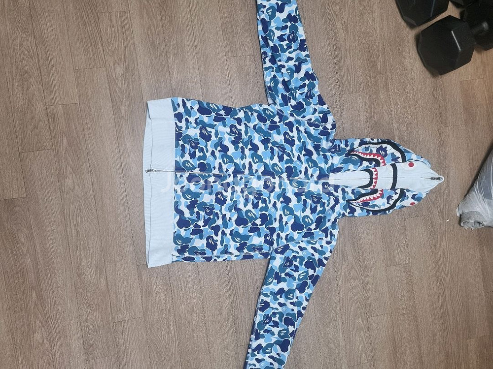 베이프 샤크더블후드 집업--0