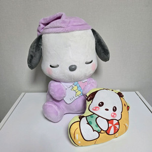 산리오 잠옷 아기 포차코 인형 쿠션