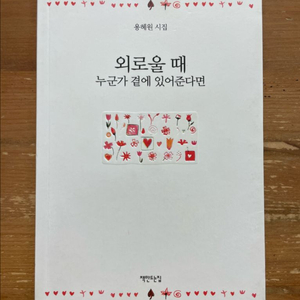 외로울 때 누군가 곁에 있어준다면 : 용혜원 시집