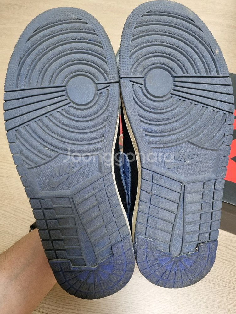 조던1로우 OG 미스틱네이비 상태좋은 중고 265사이즈--1