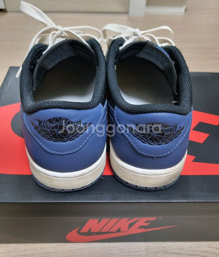 조던1로우 OG 미스틱네이비 상태좋은 중고 265사이즈--4