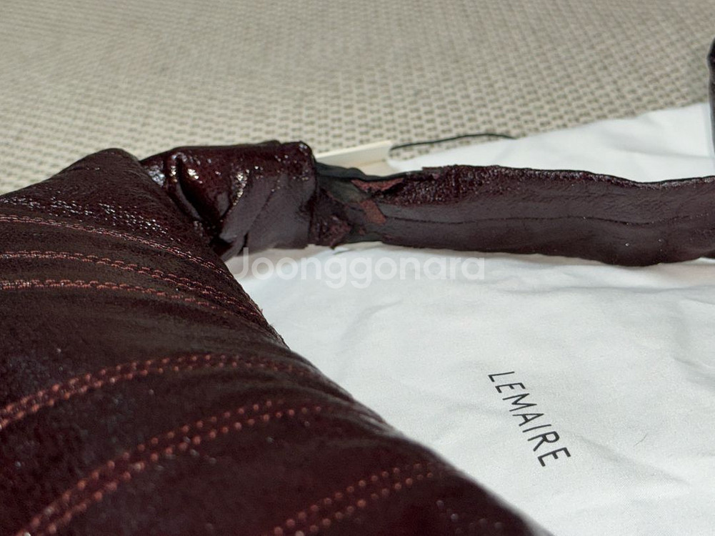 르메르 범백 린넨 레드와인 S--1