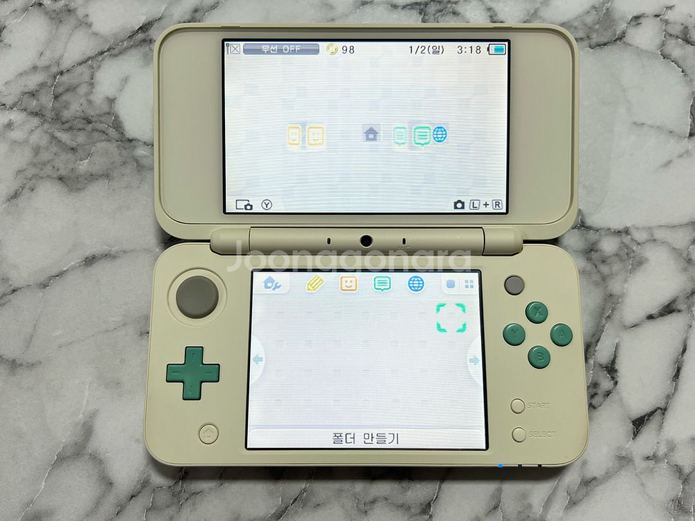 (A급) new 2ds xl 동물의 숲(튀동숲) 에디션--3