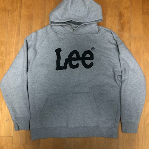 LEE 리 후드티 로고 그레이 후디 M
