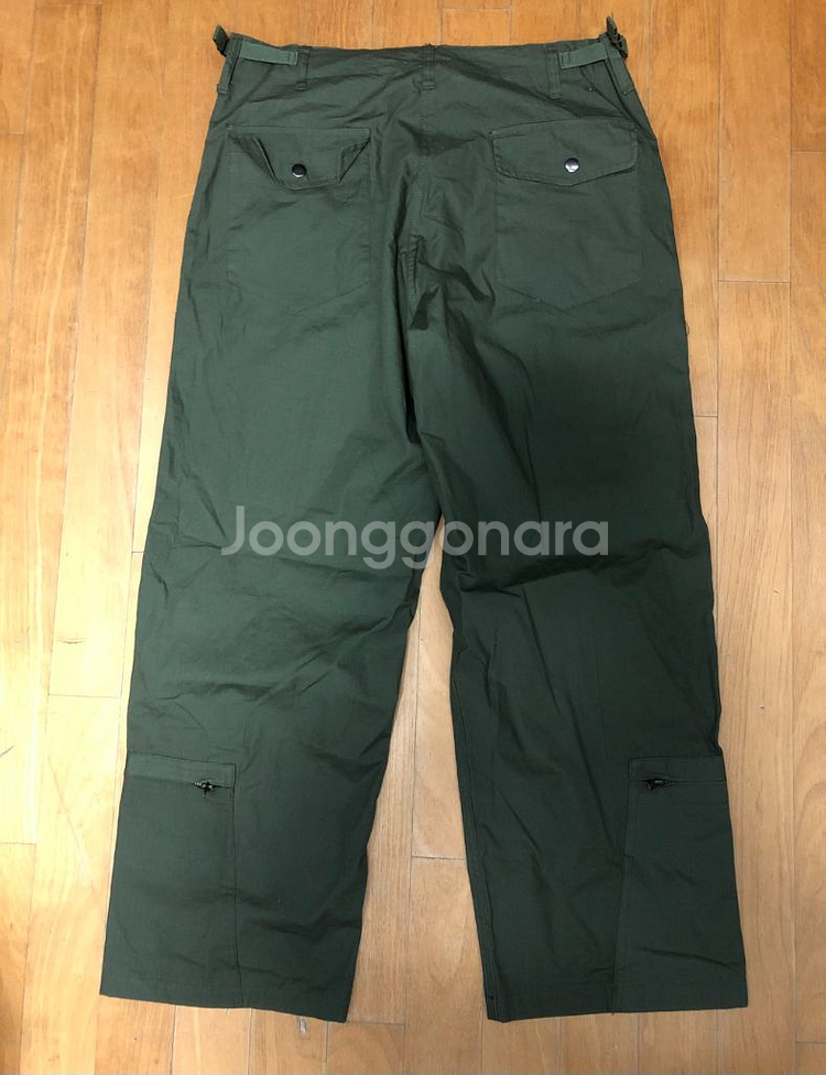 밀리터리 립스탑 멀티 카고 포켓 트라우저 팬츠 올리브M--1