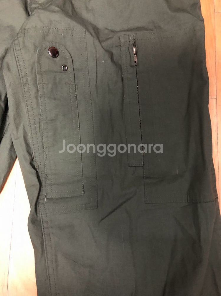 밀리터리 립스탑 멀티 카고 포켓 트라우저 팬츠 올리브M--4