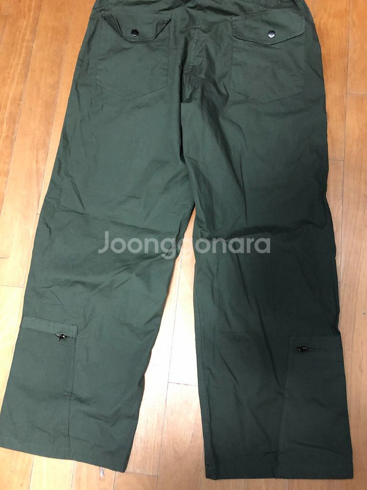 밀리터리 립스탑 멀티 카고 포켓 트라우저 팬츠 올리브M--8