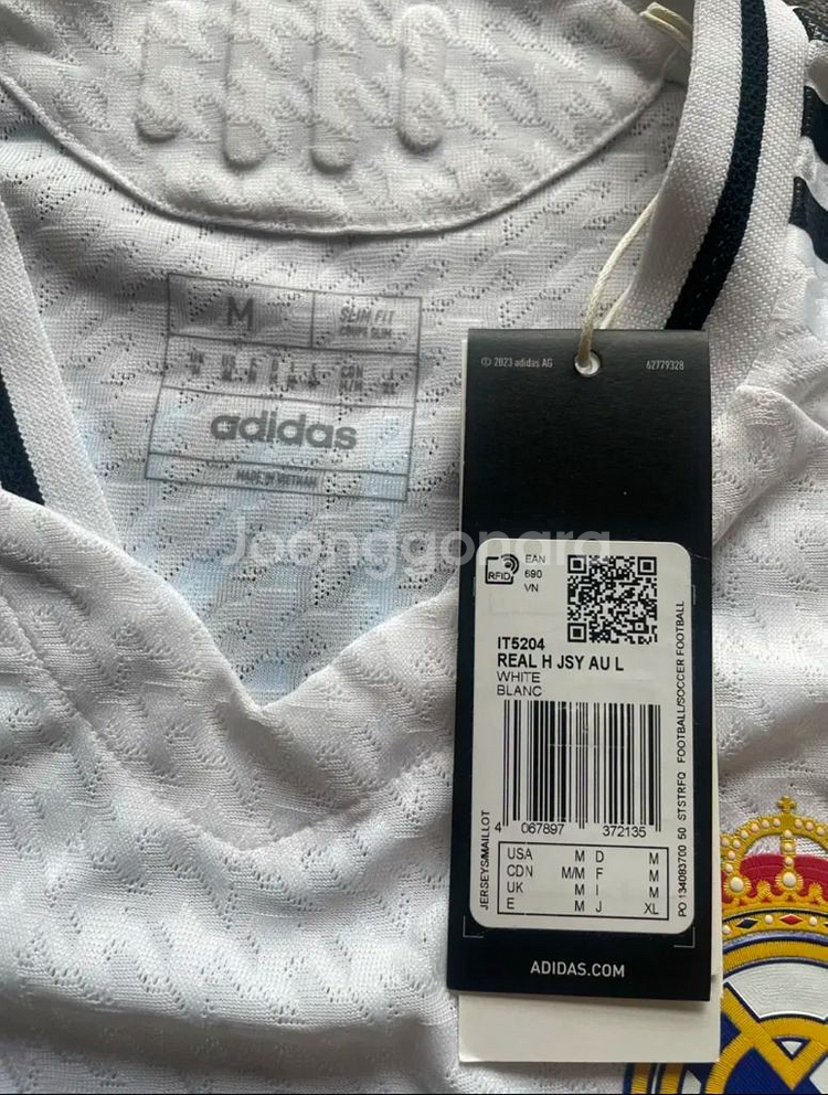 24-25 레알마드리드 홈 어센틱 L/S 벨링엄--4