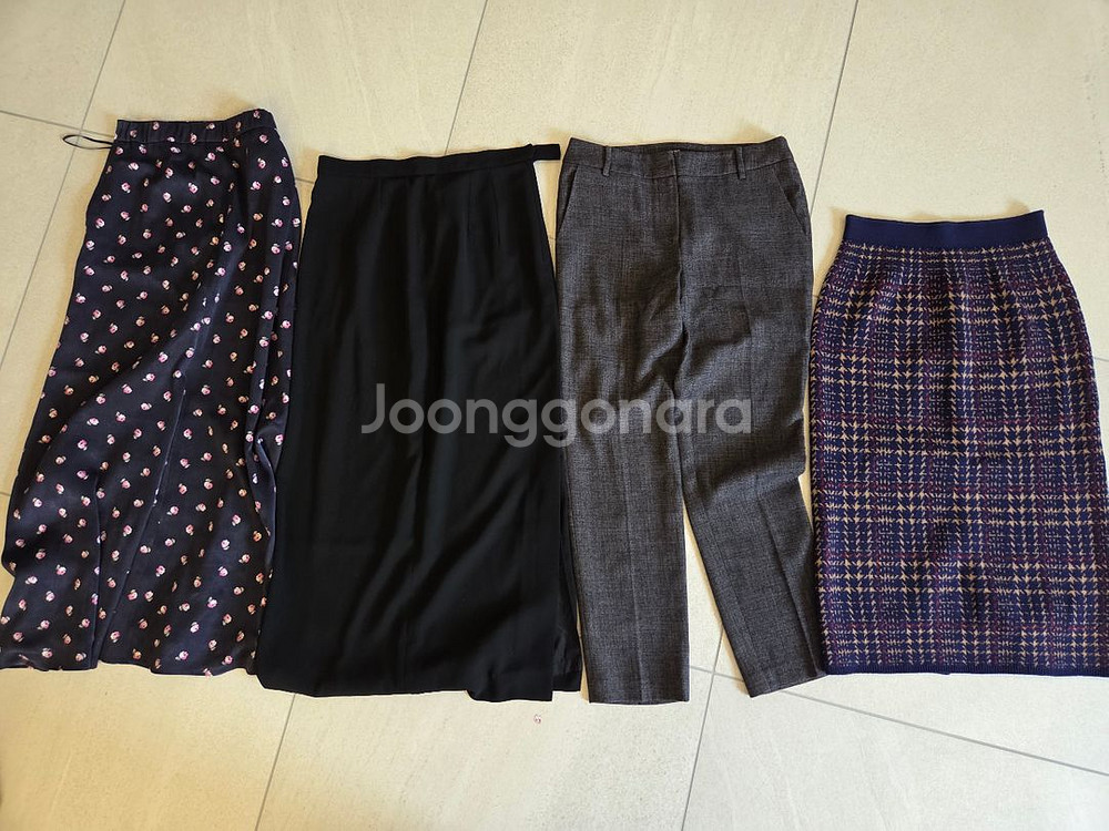 여성 롱스커트 바지 일괄 옷정리--0