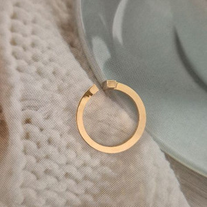 18k 트렌디 오픈 반지