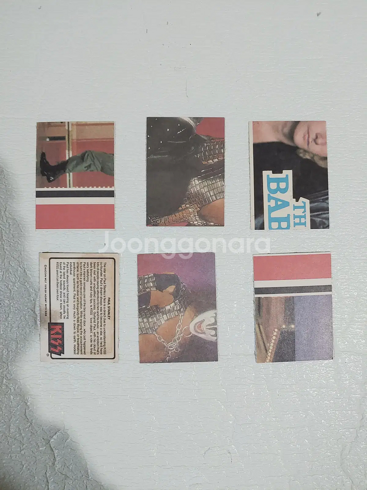 록 밴드 카드 6장 (빌리지 피플,키스, 퀸)--1