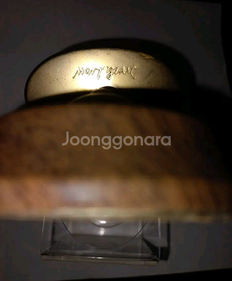 몽블랑 펜꽂이 수제 가죽 스탠드필통--5