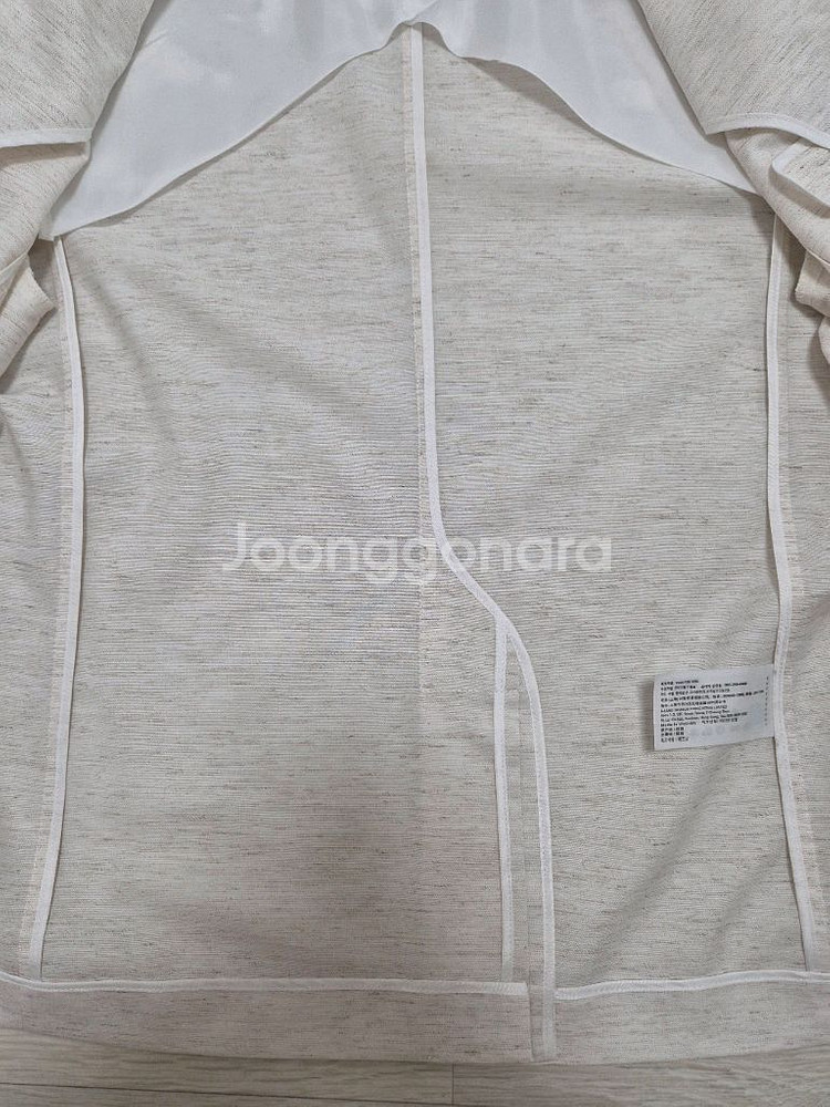 (새상품) 미쏘 반팔 베이지 자켓 블레이저--7