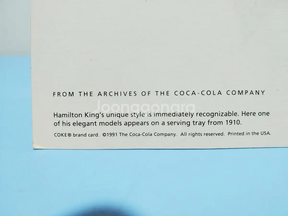 1990년대 코카콜라 엽서--4