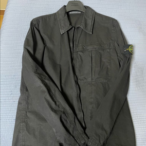 스톤아일랜드 올드이펙트 오버셔츠 24fw 블랙 XL