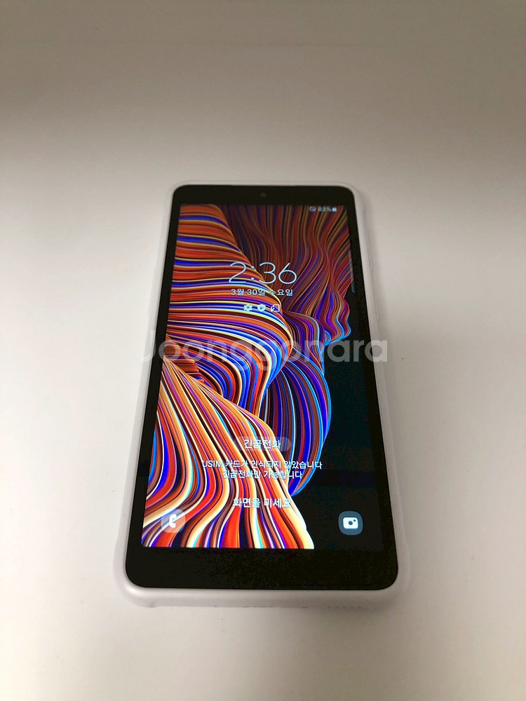 갤럭시 X커버5 화이트 깔끔 기기 판매(88731)--0