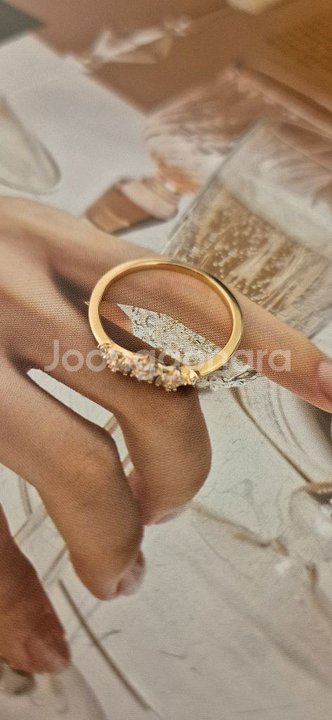 18k 꽃송이 데일리 반지--2