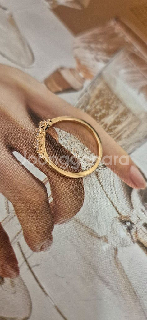 18k 꽃송이 데일리 반지--3