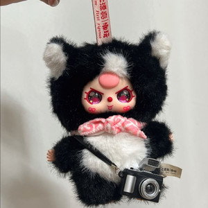 베이비쓰리 80프로 검정고양이 인형키링