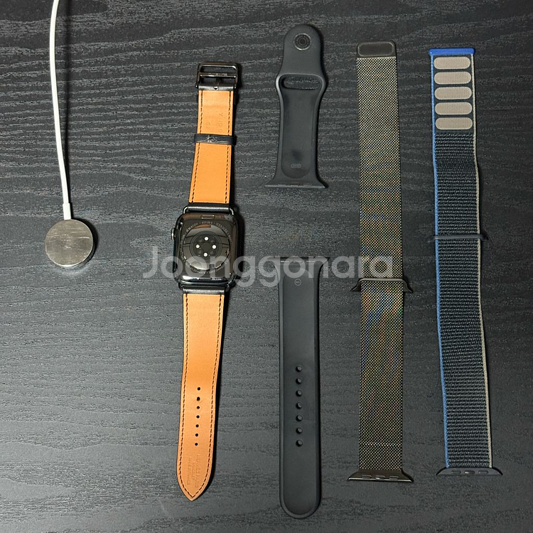 애플워치6 에르메스 44mm 그래파이트 (효율 94%)--2