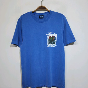 (S) 스투시 반팔티 라운드 빅로고 면티셔츠 아메카지