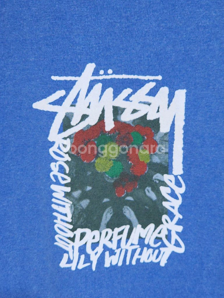 (S) 스투시 반팔티 라운드 빅로고 면티셔츠 아메카지--4