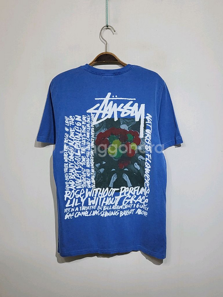 (S) 스투시 반팔티 라운드 빅로고 면티셔츠 아메카지--5