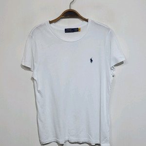 (M) 랄프로렌 폴로 반팔티 화이트 티셔츠 여성용 면티