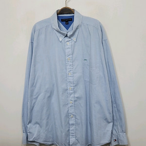 (3XL) 타미힐피거 남방 하늘색 빅사이즈 토미 셔츠