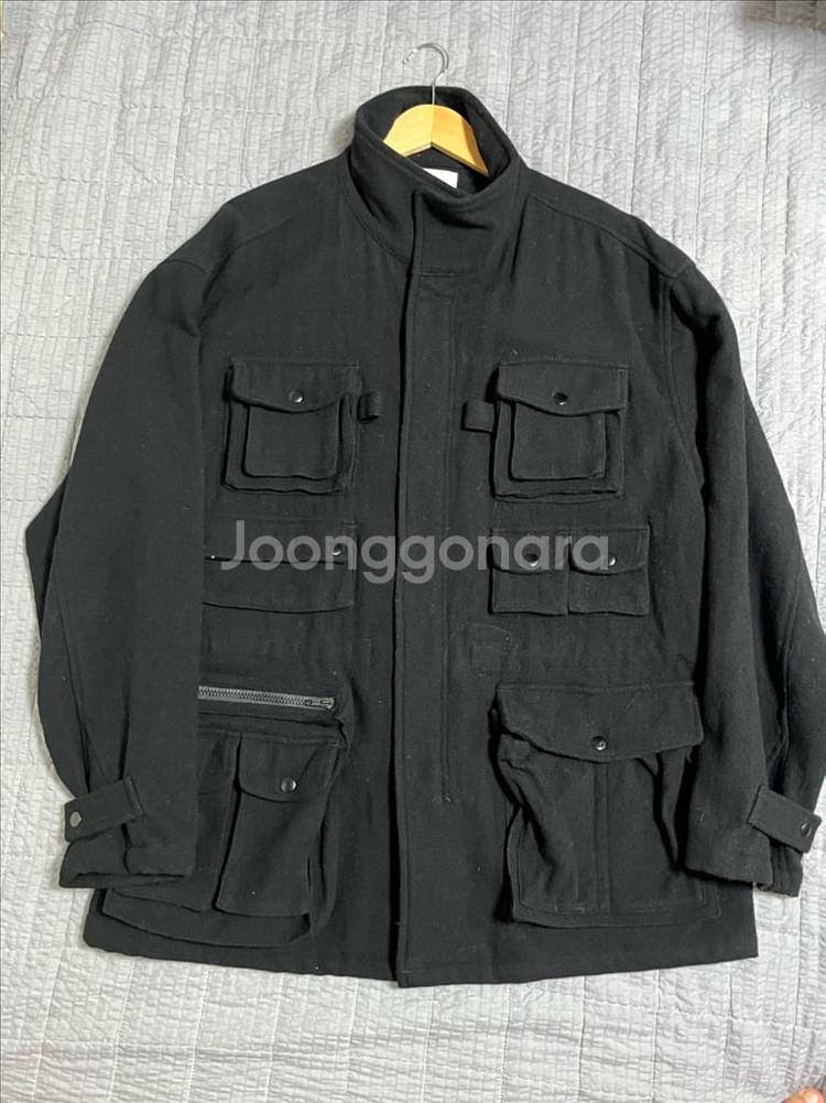 UNUSED 언유즈드 울 카메라맨 자켓 4SIZE 블랙--0
