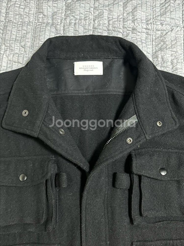 UNUSED 언유즈드 울 카메라맨 자켓 4SIZE 블랙--5