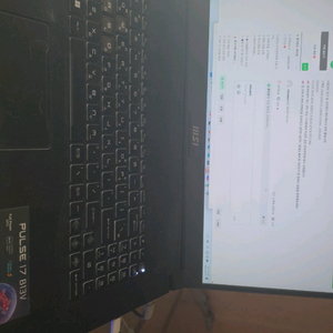 msi 펄스 17 B13vgk 노트북+ 쿨러
