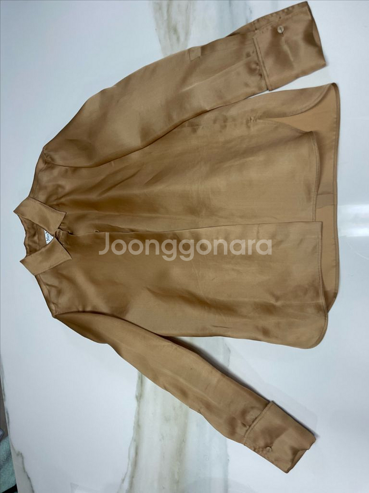 막스마라 실크 오간자 셔츠--4