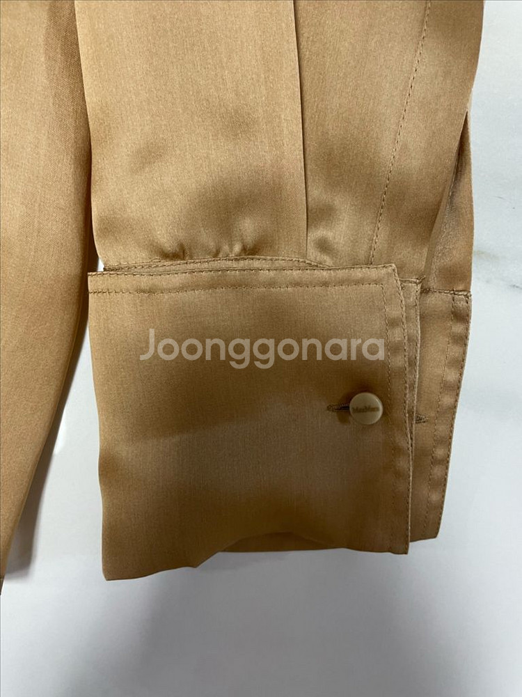 막스마라 실크 오간자 셔츠--5