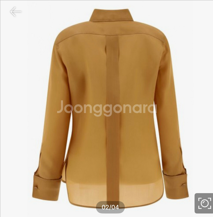 막스마라 실크 오간자 셔츠--1