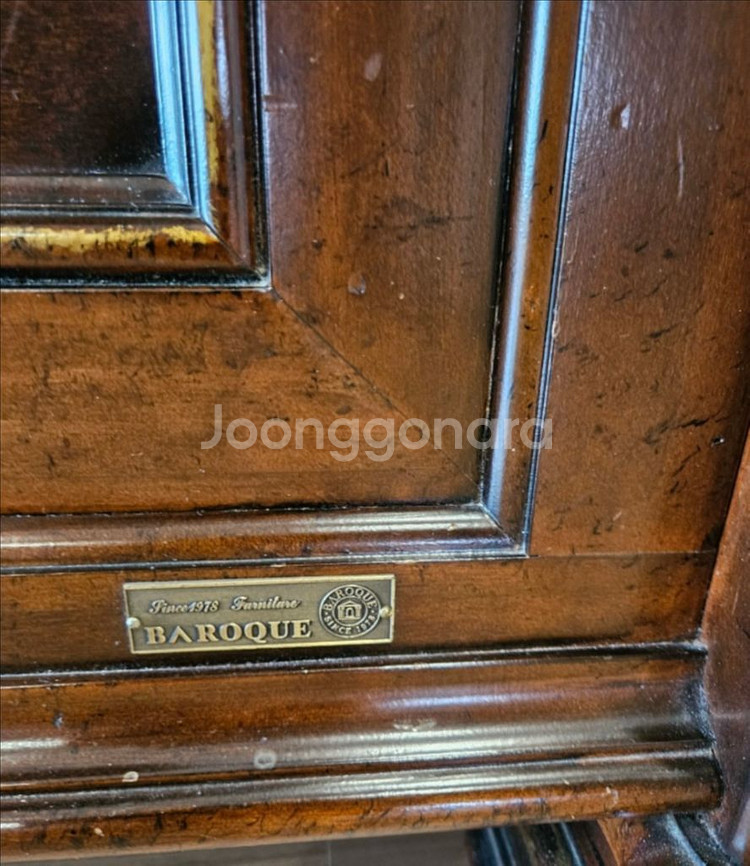 바로크엔틱침대화장대--1