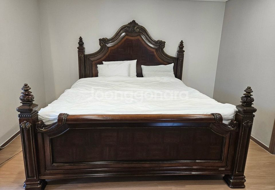 바로크엔틱침대화장대--3