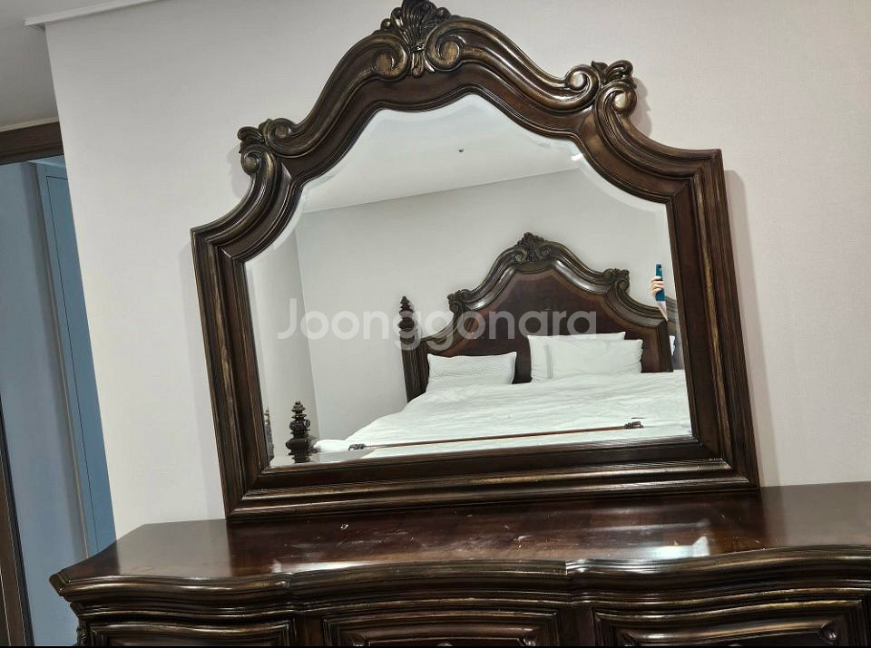 바로크엔틱침대화장대--4