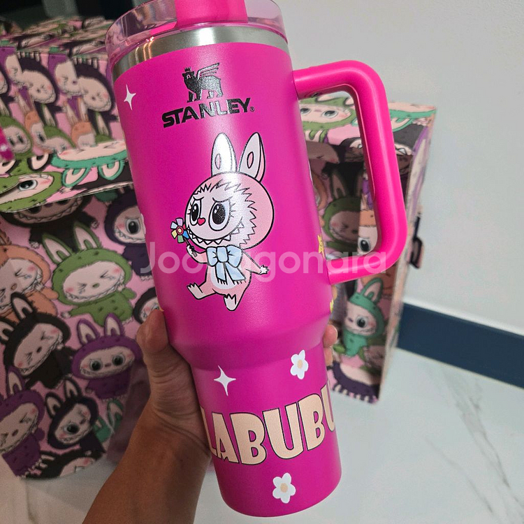 한정판 라부부 스탠리 퀜처 H2.0 텀블러 40oz--0