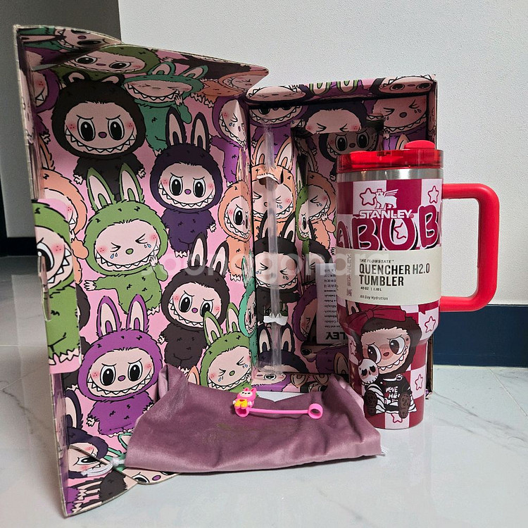 한정판 라부부 스탠리 퀜처 H2.0 텀블러 40oz--1