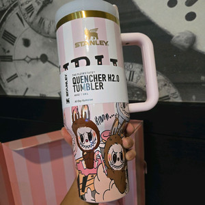 한정판 라부부 스탠리 퀜처 H2.0 텀블러 40oz