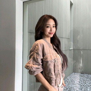 자라 린넨 봄버 자켓