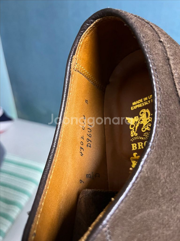 알든 NST Blucher 9D 다크브라운 스웨이드--3