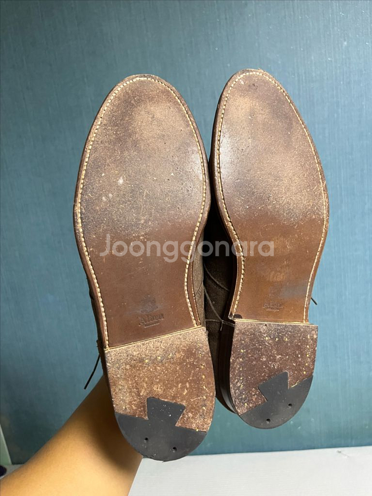 알든 NST Blucher 9D 다크브라운 스웨이드--4